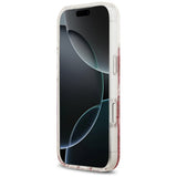 Husa pentru iPhone 17 Pro, Guess Resin Bottom Glitter MagSafe (GUHMP17LRGRGEP), roz