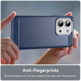 Husa pentru Xiaomi Redmi 15C 4G, Techsuit Carbon Silicone, albastru