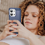 Husa pentru Xiaomi Redmi 15C 4G, Techsuit Carbon Silicone, albastru