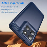 Husa pentru Motorola Moto G86, Techsuit Carbon Silicone, albastru