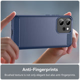 Husa pentru OPPO Reno14 FS 5G, Techsuit Carbon Silicone, albastru