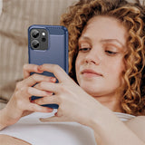 Husa pentru OPPO Reno14 FS 5G, Techsuit Carbon Silicone, albastru
