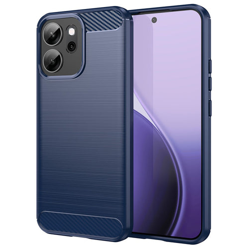 Husa pentru OPPO Reno14 FS 5G, Techsuit Carbon Silicone, albastru