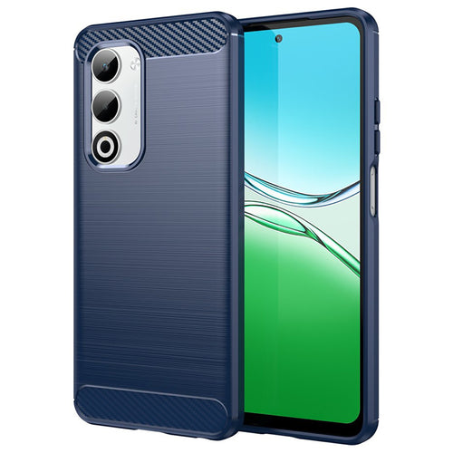 Husa pentru OPPO A5 4G, Techsuit Carbon Silicone, albastru