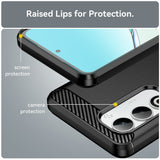 Husa pentru OPPO A5 4G, Techsuit Carbon Silicone, albastru