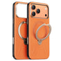 Husa pentru iPhone 17 Pro, Torras Qpro Leather Series, portocaliu