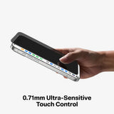 Folie de protectie pentru iPhone 17 Pro, Torras GlassGo Install Master Privacy