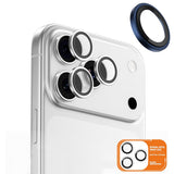 Folie de protectie pentru iPhone 17 Pro, Blueo Original Metal Frame Lens Glass