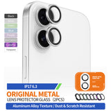 Folie de protectie pentru iPhone 17, Blueo Original Metal Frame Lens Glass