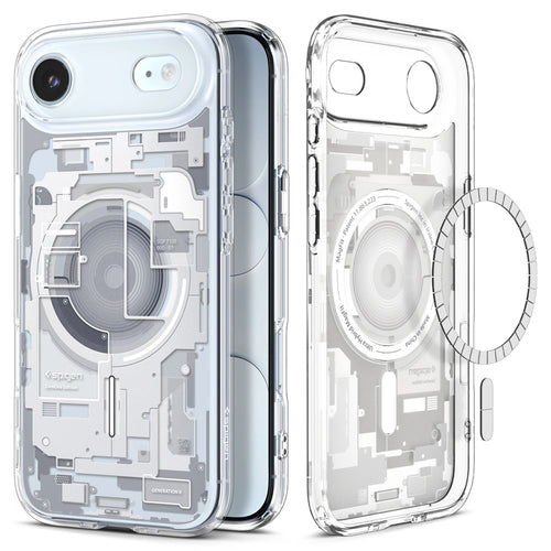 Husa pentru iPhone 17 Air, Spigen Ultra Hybrid Zero One MagSafe (ACS10318), alb