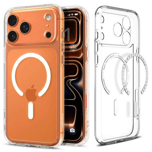 Husa pentru iPhone 17 Pro Max, Spigen Ultra Hybrid MagSafe (ACS10282), transparenta