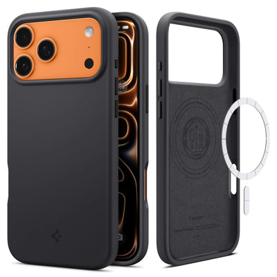 Husa pentru iPhone 17 Pro Max, Spigen Silicone Fit MagSafe (ACS10270), negru