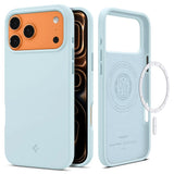 Husa pentru iPhone 17 Pro, Spigen Silicone Fit MagSafe (ACS10338), bleu