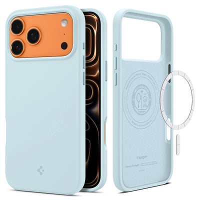 Husa pentru iPhone 17 Pro Max, Spigen Silicone Fit MagSafe (ACS10273), bleu