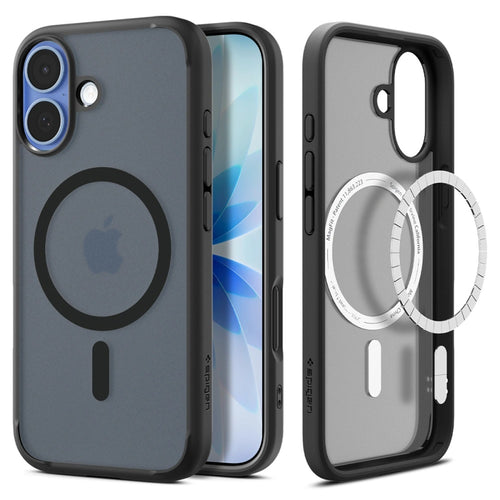 Husa pentru iPhone 17, Spigen Ultra Hybrid MagSafe (ACS10383), cenusiu