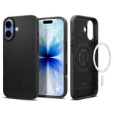 Husa pentru iPhone 17, Spigen Thin Fit MagSafe (ACS10373), negru
