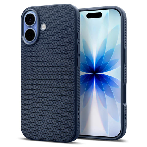 Husa pentru iPhone 17, Spigen Liquid Air (ACS10370), bleumarin