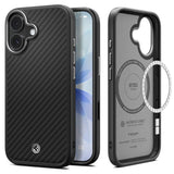 Husa pentru iPhone 17, Spigen Enzo Aramid T MagSafe (ACS09989), negru