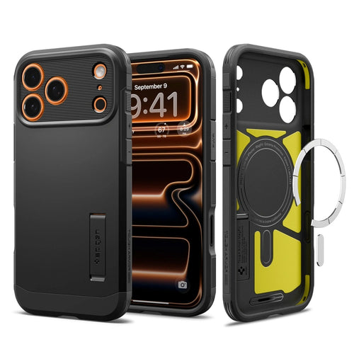 Husa pentru iPhone 17 Pro Max, Spigen Tough Armor T MagSafe (ACS10297), negru