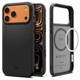 Husa pentru iPhone 17 Pro Max, Spigen Enzo Aramid T MagSafe (ACS09906), negru