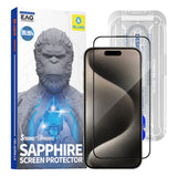 Folie de protectie pentru iPhone 15 Pro Max, Blueo Premium Sapphire Non Breaking / Scratching 9H Glass