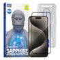 Folie de protectie pentru iPhone 15 Pro Max, Blueo Premium Sapphire Non Breaking / Scratching 9H Glass