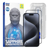 Folie de protectie pentru iPhone 15 Pro, Blueo Premium Sapphire Non Breaking / Scratching 9H Glass
