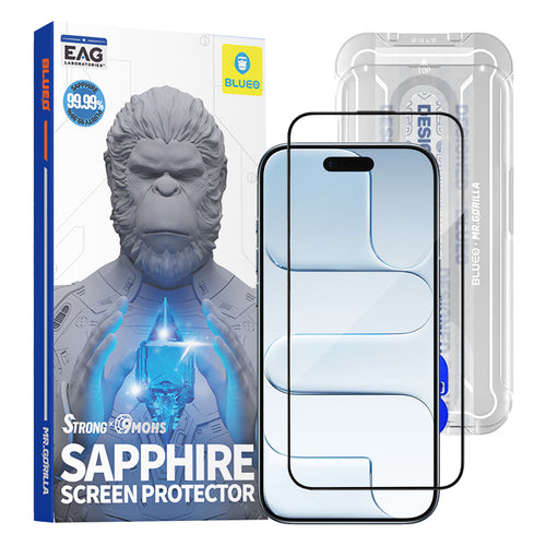 Folie de protectie pentru iPhone 17 Air, Blueo Premium Sapphire Non Breaking / Scratching 9H Glass