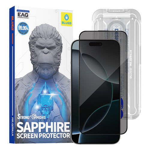 Folie de protectie pentru iPhone 16 Pro, Blueo Premium Sapphire Non Breaking / Scratching 9H Glass