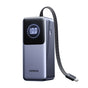 Baterie externa UGREEN PB723 (55365B), cu Integrat USB-C cable, USB, Type-C, Afisaj digital, 20000mAh, 130W, gri