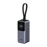 Baterie externa UGREEN PB723 (55365B), cu Integrat USB-C cable, USB, Type-C, Afisaj digital, 20000mAh, 130W, gri