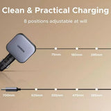 Incarcator auto UGREEN EC603 (55909B), cu Retractabil USB-C Cable, Dual port, 90W, Incarcare rapida, 70cm, negru