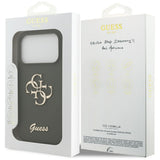 Husa pentru iPhone 17 Pro, Guess Silicone Big 4G Script (GUHCP17LSC4GSMA), kaki