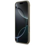 Husa pentru iPhone 17 Air, Guess Silicone Big 4G Script (GUHCP17MSC4GSMW), maro