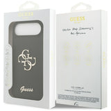 Husa pentru iPhone 17 Air, Guess Silicone Big 4G Script (GUHCP17MSC4GSMK), negru