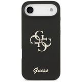 Husa pentru iPhone 17 Air, Guess Silicone Big 4G Script (GUHCP17MSC4GSMK), negru