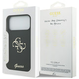 Husa pentru iPhone 17 Pro Max, Guess Silicone Big 4G Script (GUHCP17XSC4GSMK), negru