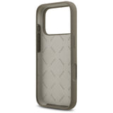 Husa pentru iPhone 17 Pro, Guess Silicone Big 4G Script (GUHCP17LSC4GSMW), maro