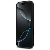 Husa pentru iPhone 17 Pro, Guess Silicone Big 4G Script (GUHCP17LSC4GSMK), negru