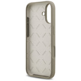 Husa pentru iPhone 17, Guess Silicone Big 4G Script (GUHCP17SSC4GSMW), maro