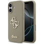 Husa pentru iPhone 17, Guess Silicone Big 4G Script (GUHCP17SSC4GSMW), maro