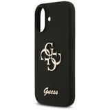 Husa pentru iPhone 17, Guess Silicone Big 4G Script (GUHCP17SSC4GSMK), negru