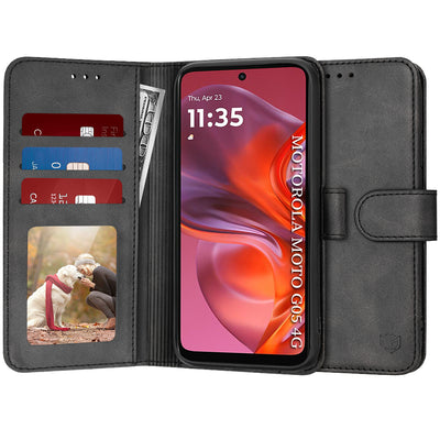 Husa pentru Motorola Moto G05, Techsuit Diary Book, negru