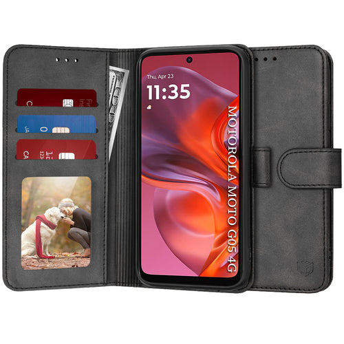 Husa pentru Motorola Moto G05, Techsuit Diary Book, negru