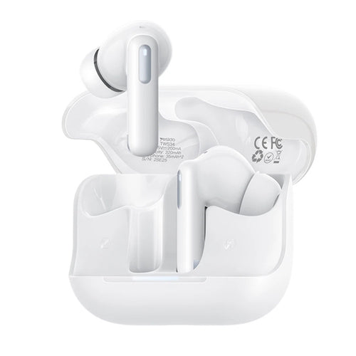 Casti wireless Yesido (TWS34), Dual Microfon, ANC, Bluetooth 5.3, ENC, In-ear, Control tactil, 320mAh, alb