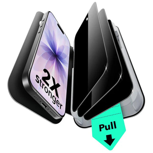 Folie de protectie pentru iPhone 16 Pro, ESR Privacy Tempered Glass UltraFit (3 pack)