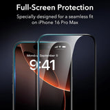 Folie de protectie pentru iPhone 16 Pro, ESR Tempered Glass (3 pack)