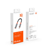 Adaptor Mcdodo OTG Adapter (CA-1440), Type-C to Lightning, 2A, 480Mbps, Audio, Aluminum Alloy, Nylon