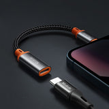 Adaptor Mcdodo OTG Adapter (CA-1440), Type-C to Lightning, 2A, 480Mbps, Audio, Aluminum Alloy, Nylon