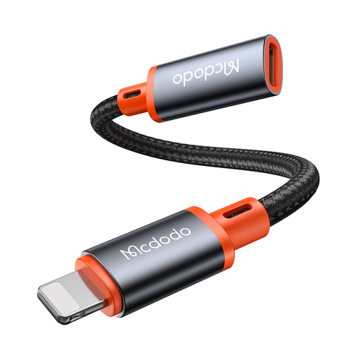 Adaptor Mcdodo OTG Adapter (CA-1440), Type-C to Lightning, 2A, 480Mbps, Audio, Aluminum Alloy, Nylon